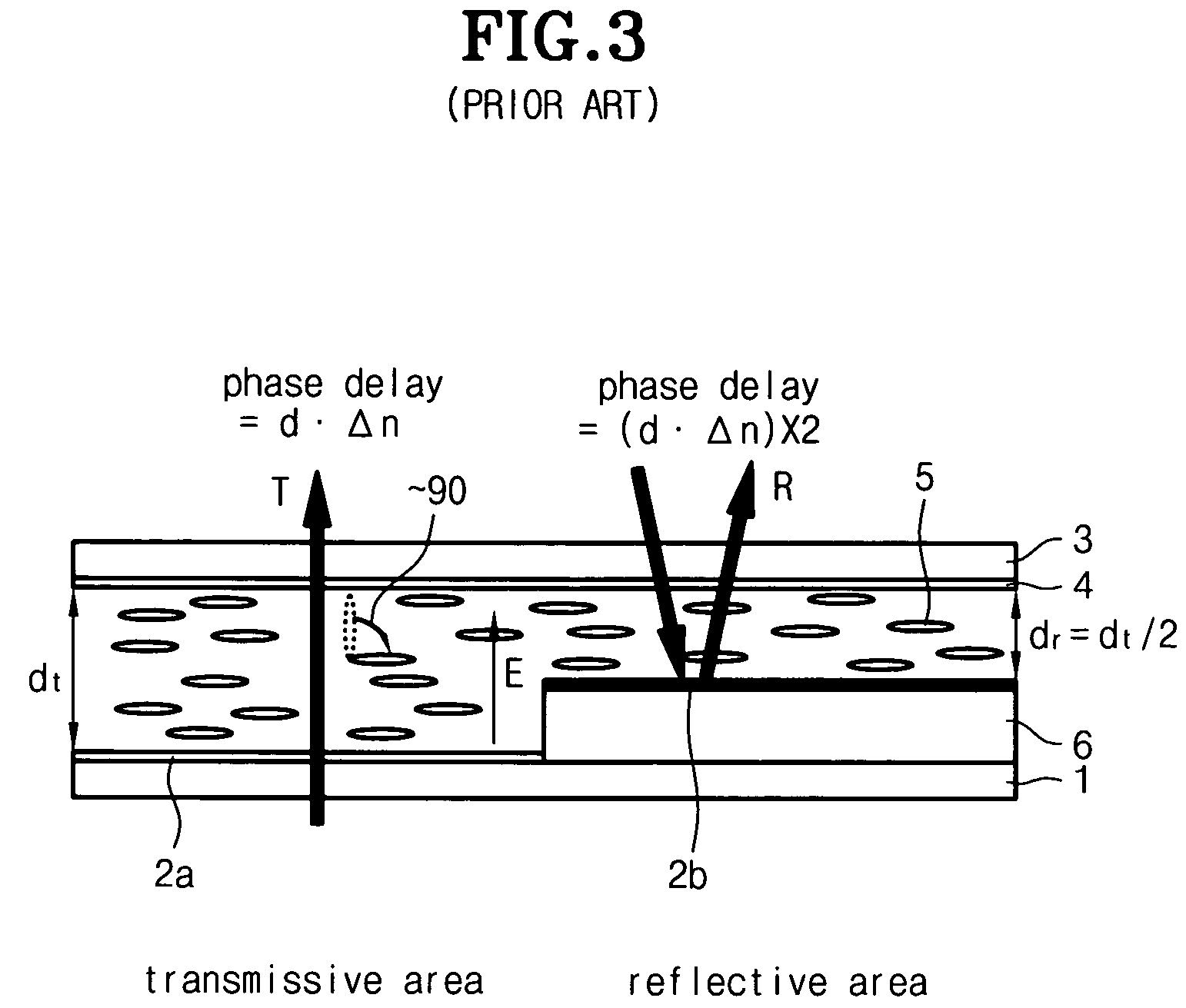 Fringe field switching mode transflective LCD having slits in the reflective area of a pixel electrode that have an inclination angle greater than slits in the transmissive area by about 10 to 40 degrees