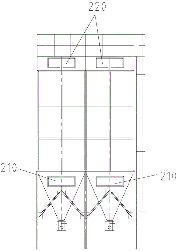 Pulse bag type dust collection device and method thereof