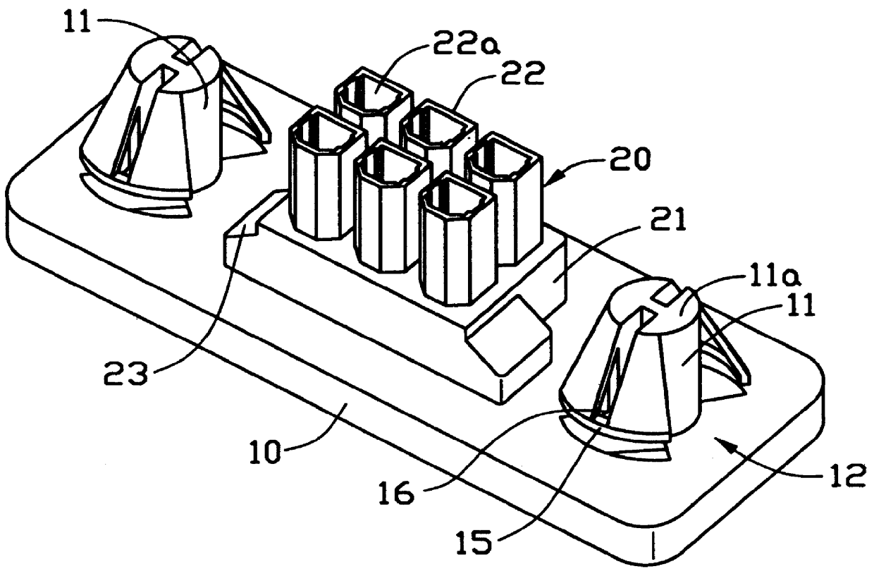 Panel attachment for electrical connector