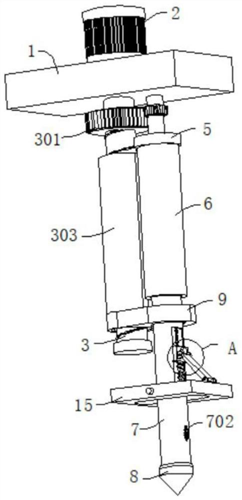 Supporting device for TBM end well excavating equipment for subway construction