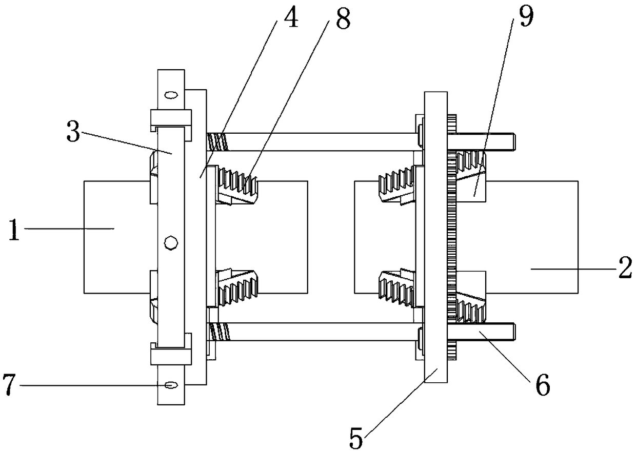 Semi-automatic shaft alignment mechanism