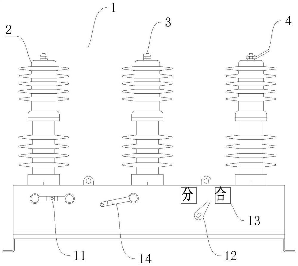 Outdoor high-voltage vacuum circuit breaker