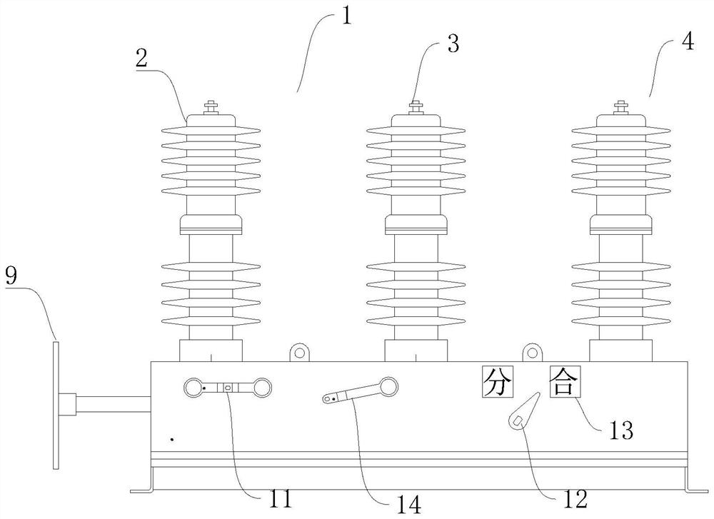 Outdoor high-voltage vacuum circuit breaker