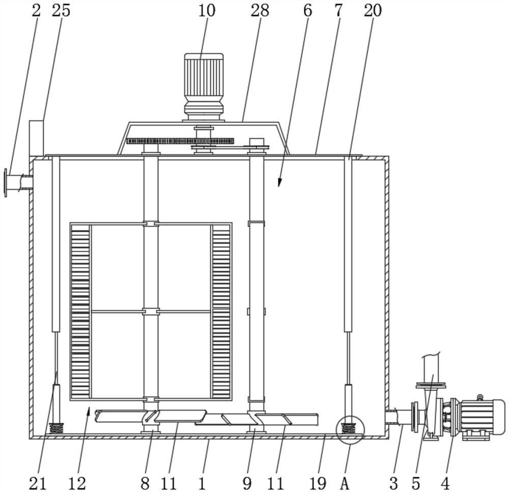 Fluid feeding device with stirring function