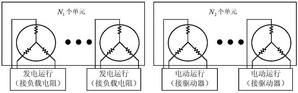 Test method for torque fluctuation of AC permanent magnet motor with even units