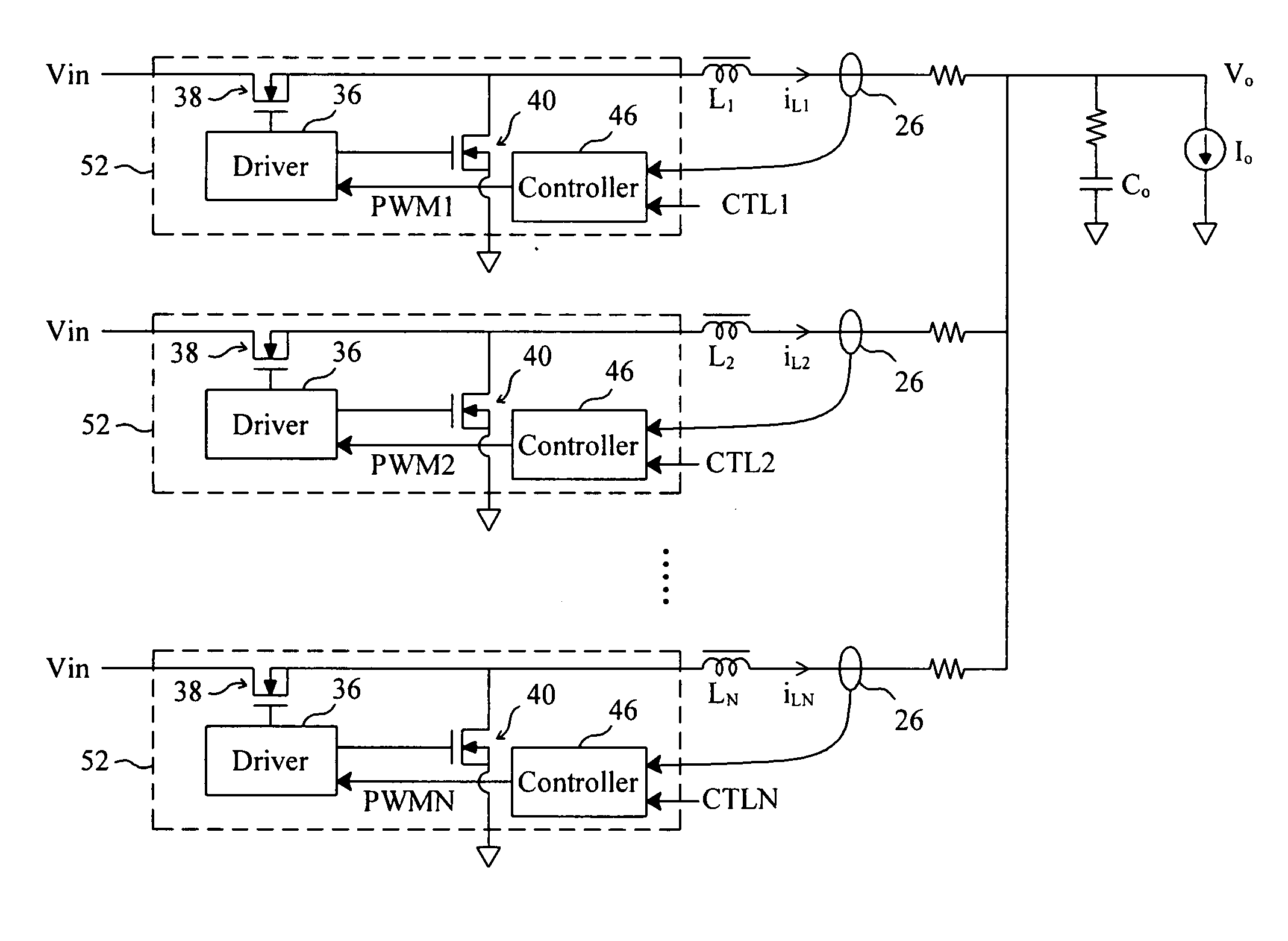 Multi-chip module for power supply circuitry