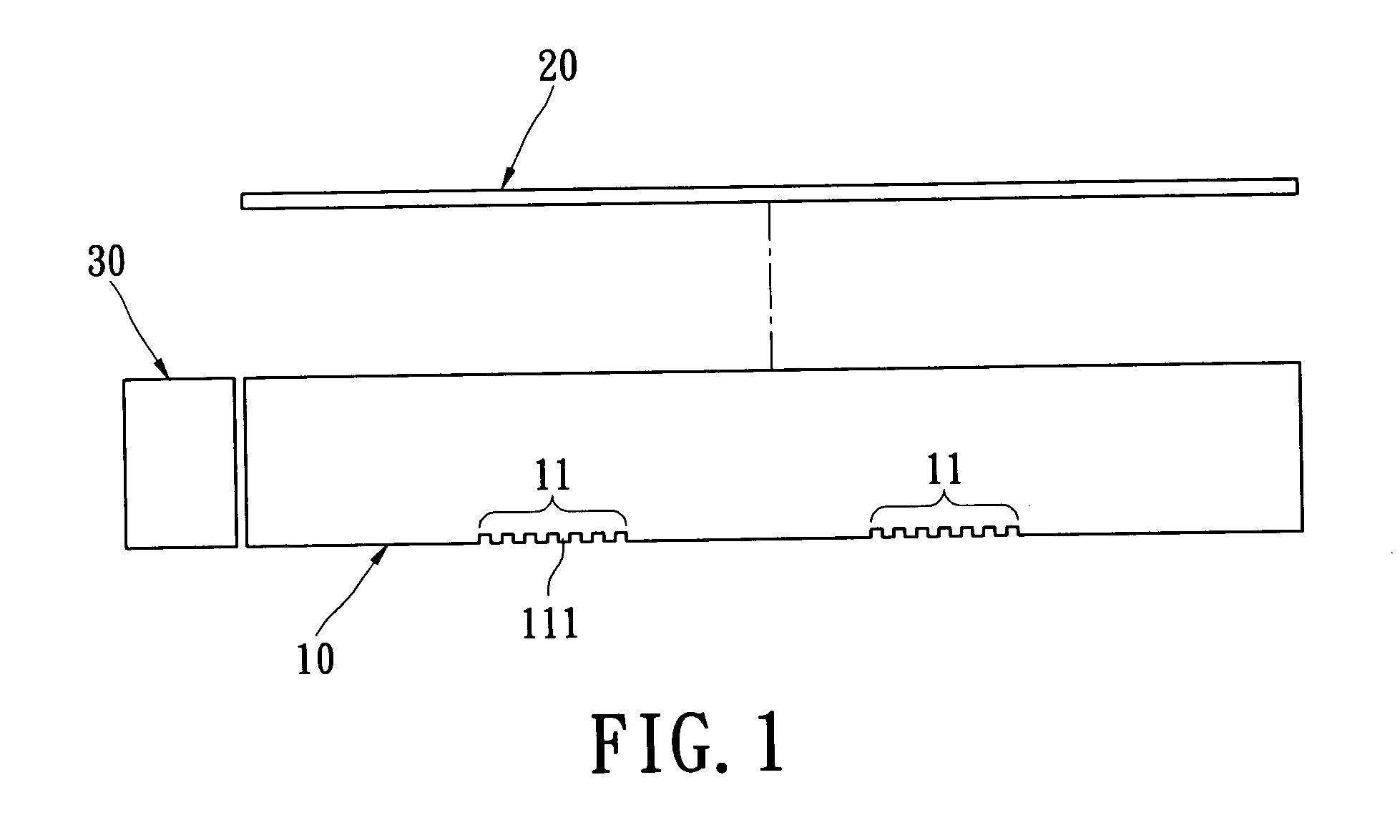 Keypad with increased refractive index