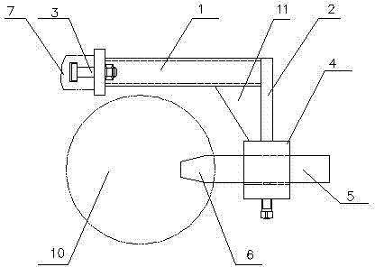 Tool setting device and tool setting method for gear machining on large-sized press