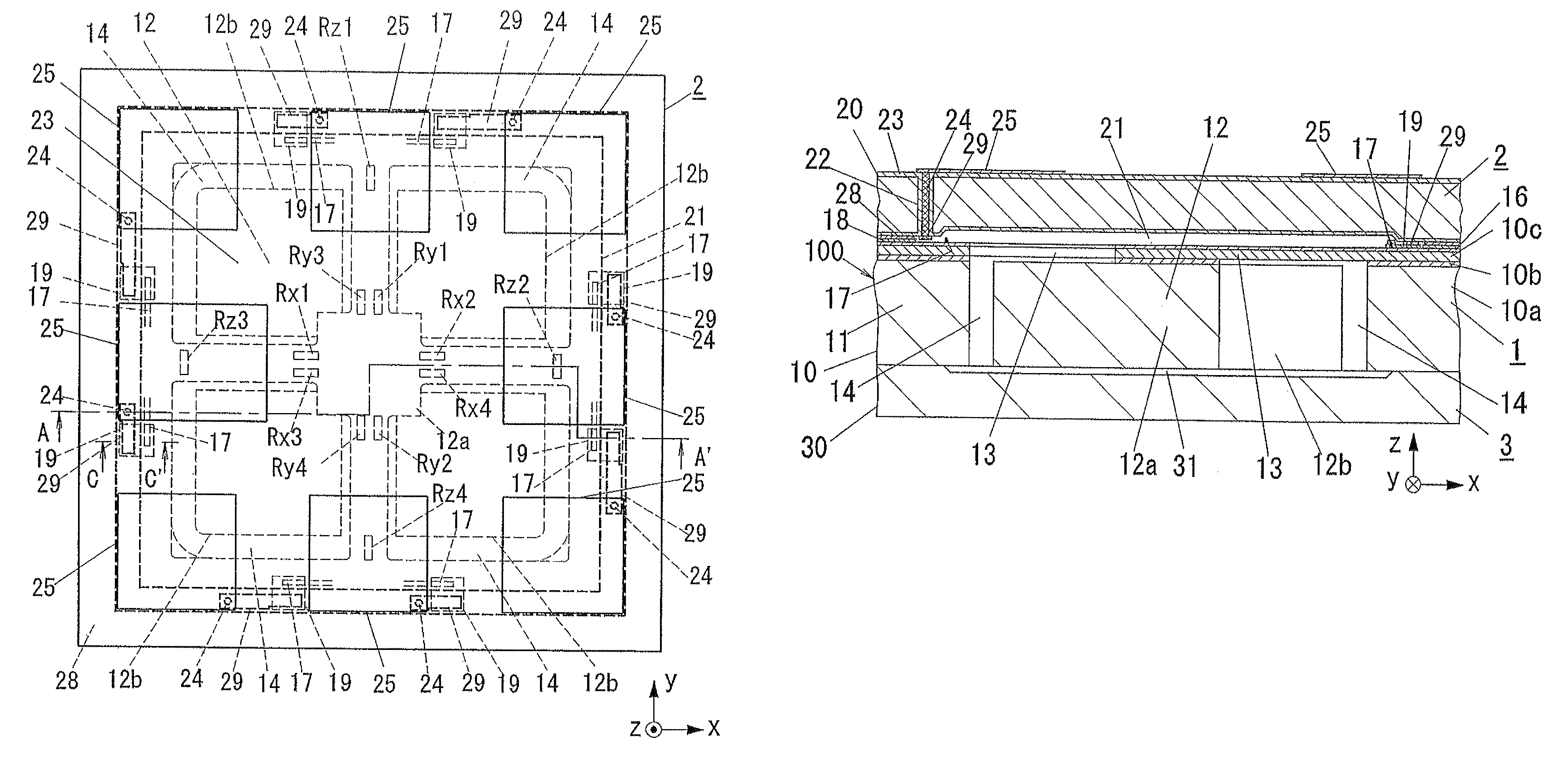 Sensor device and production method therefor