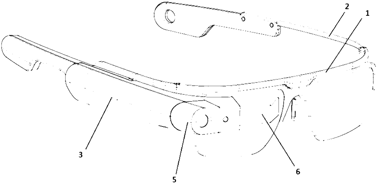 Intelligent glasses with heat-dissipating function