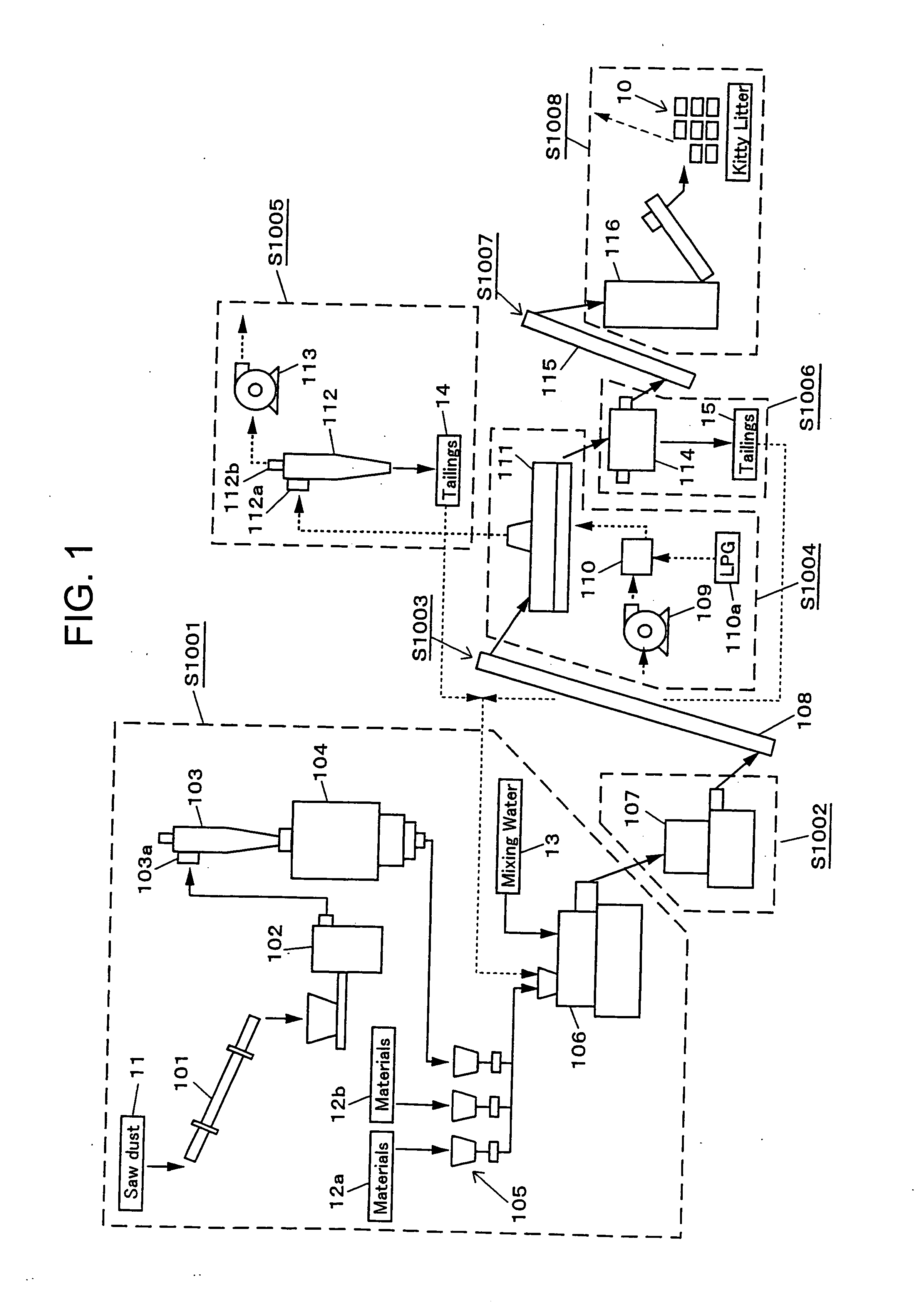 Disposal material for animal excretions and a manufacturing method therefor