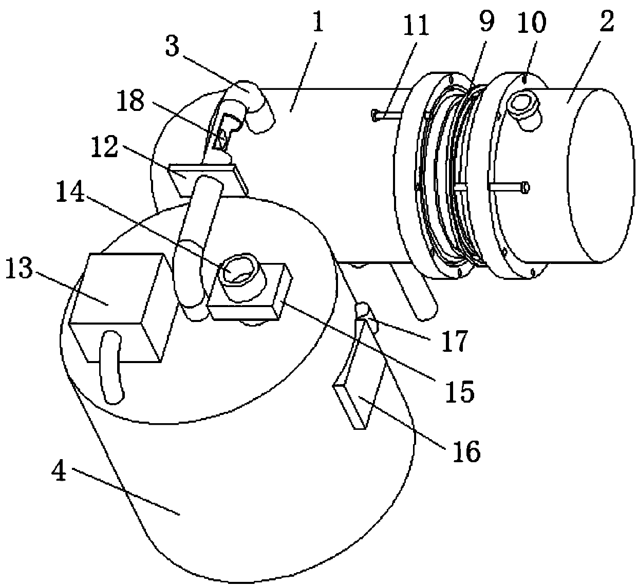 Safely sealed petrochemical reaction apparatus