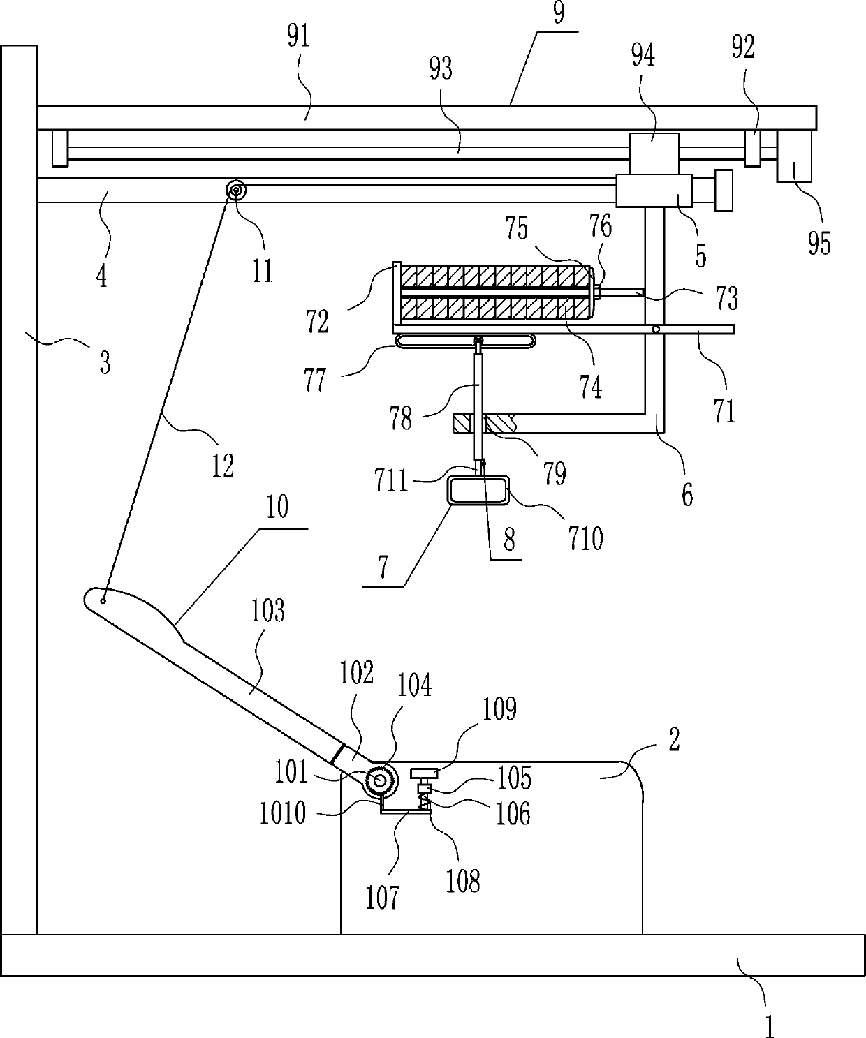 An auxiliary exercise device for recovery of orthopedic patients