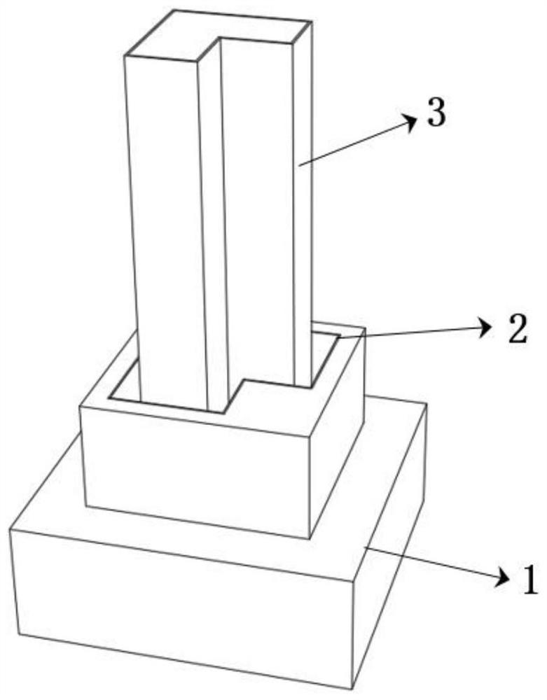 Assembly type adjustable positioning L-shaped steel pipe column and recycled concrete independent foundation connecting structure and construction method