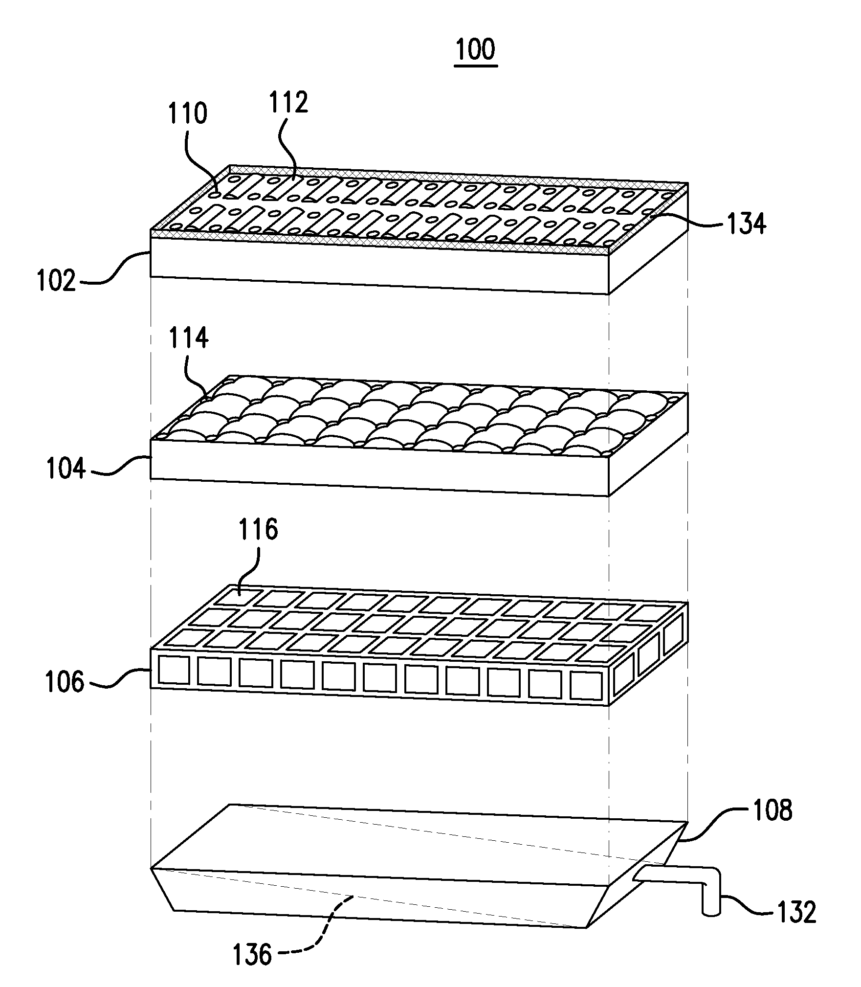 Integral fluid disposal apparatus and system