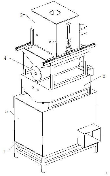 Integrated primary treatment equipment for impurity removal and sterilization of flaxseeds based on electrostatic separation