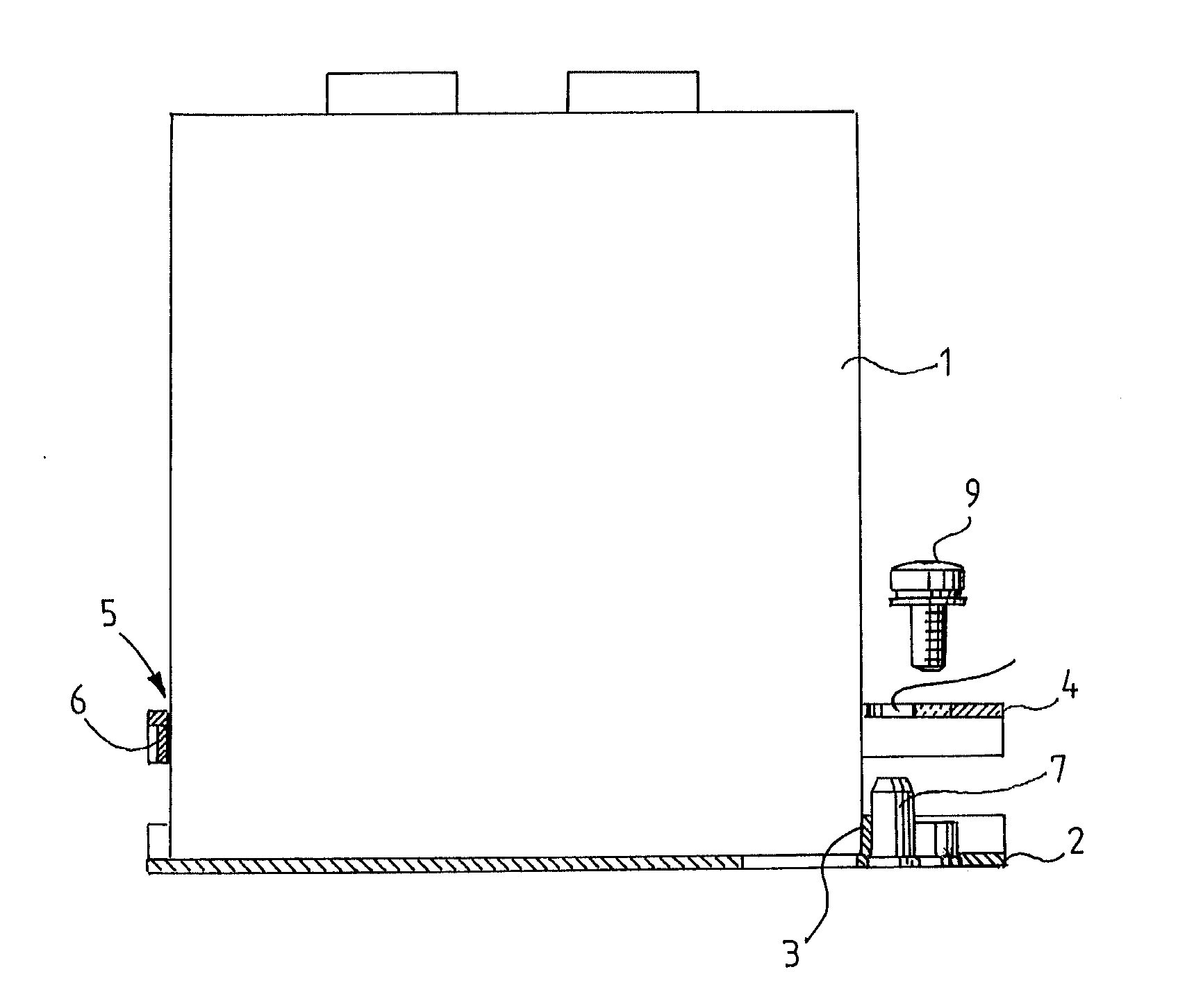 Capacitor fastening