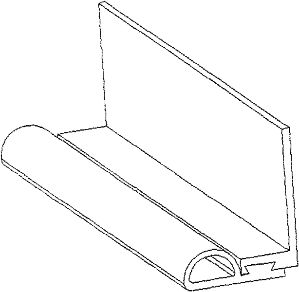 Double-body combined sealing strip for solid-shaped steel window