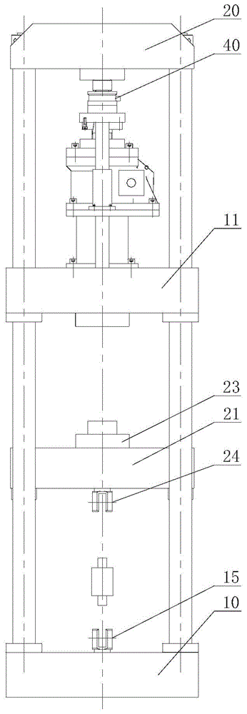 Electric cylinder loading overlapping type force standard machine