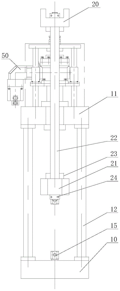 Electric cylinder loading overlapping type force standard machine