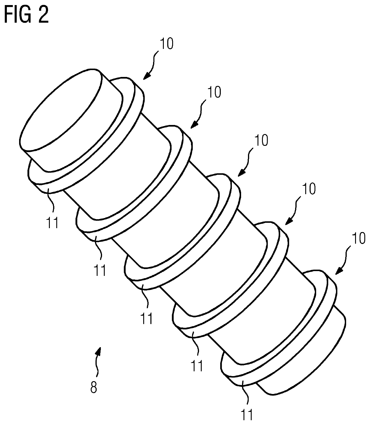 Electric cable for a wind turbine and wind turbine