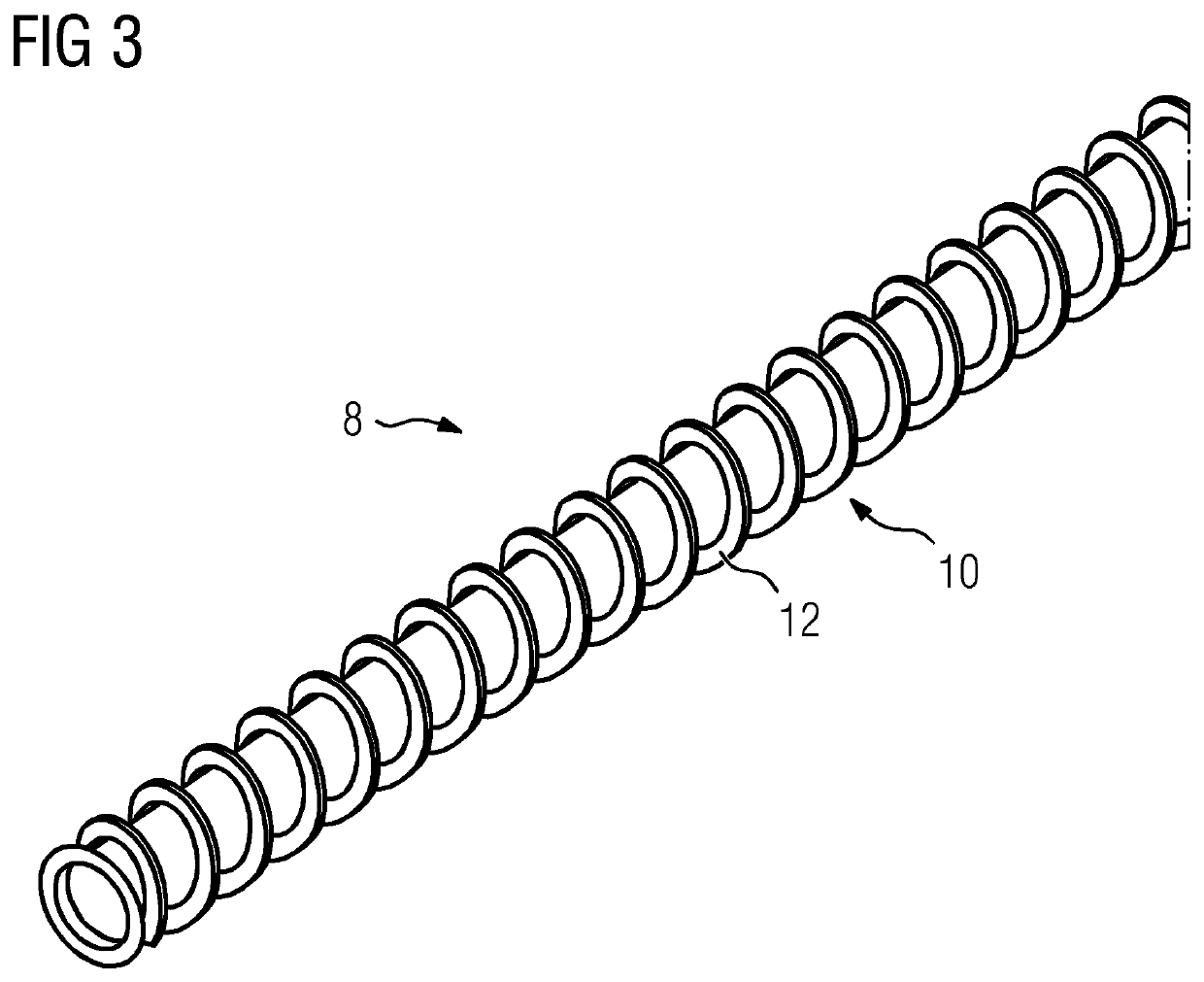Electric cable for a wind turbine and wind turbine