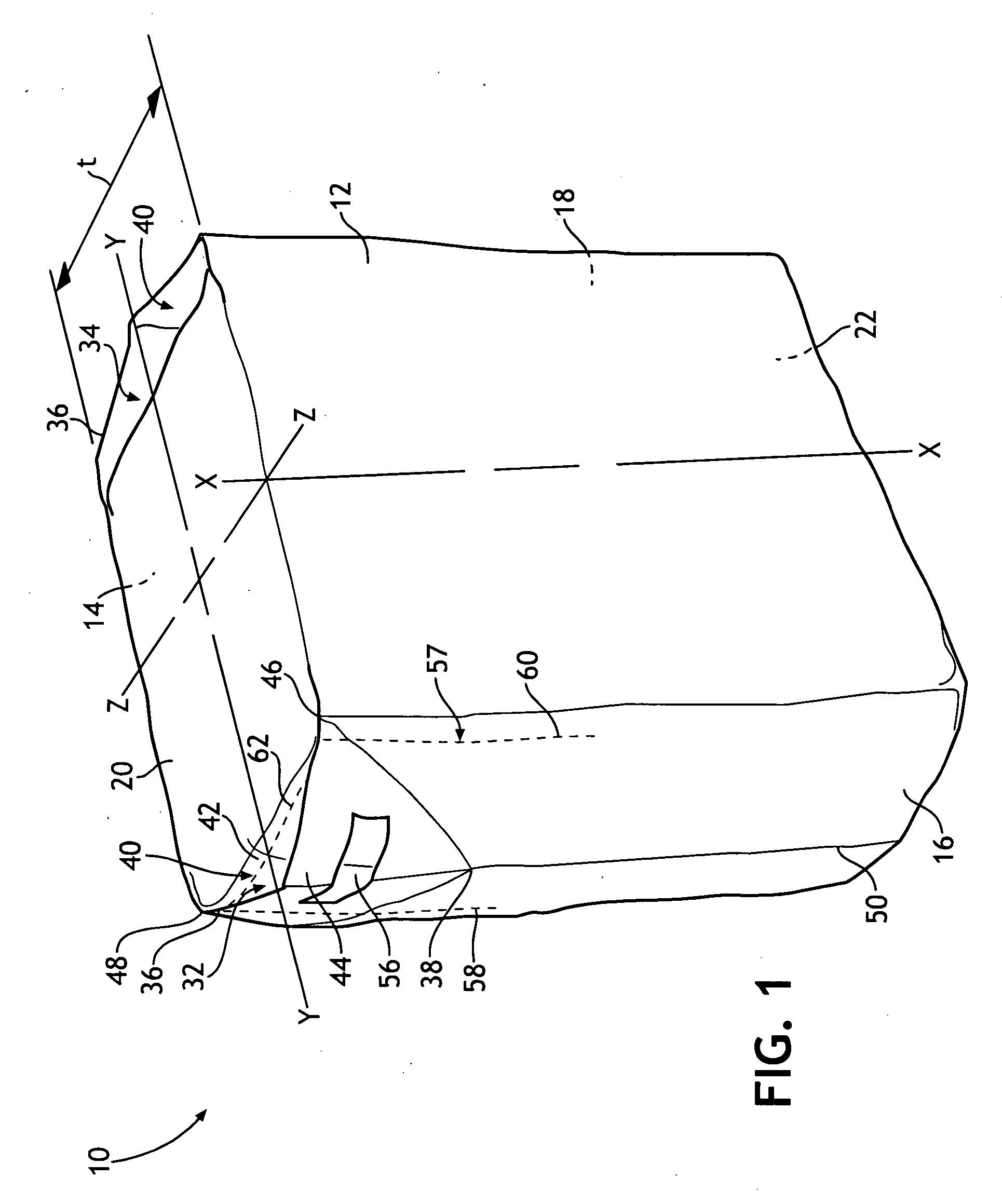 Flexible package having an easy opening feature