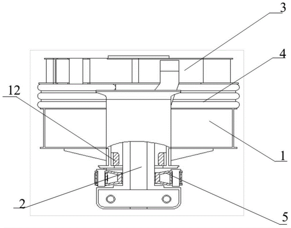 Traction device for suspended monorail vehicle