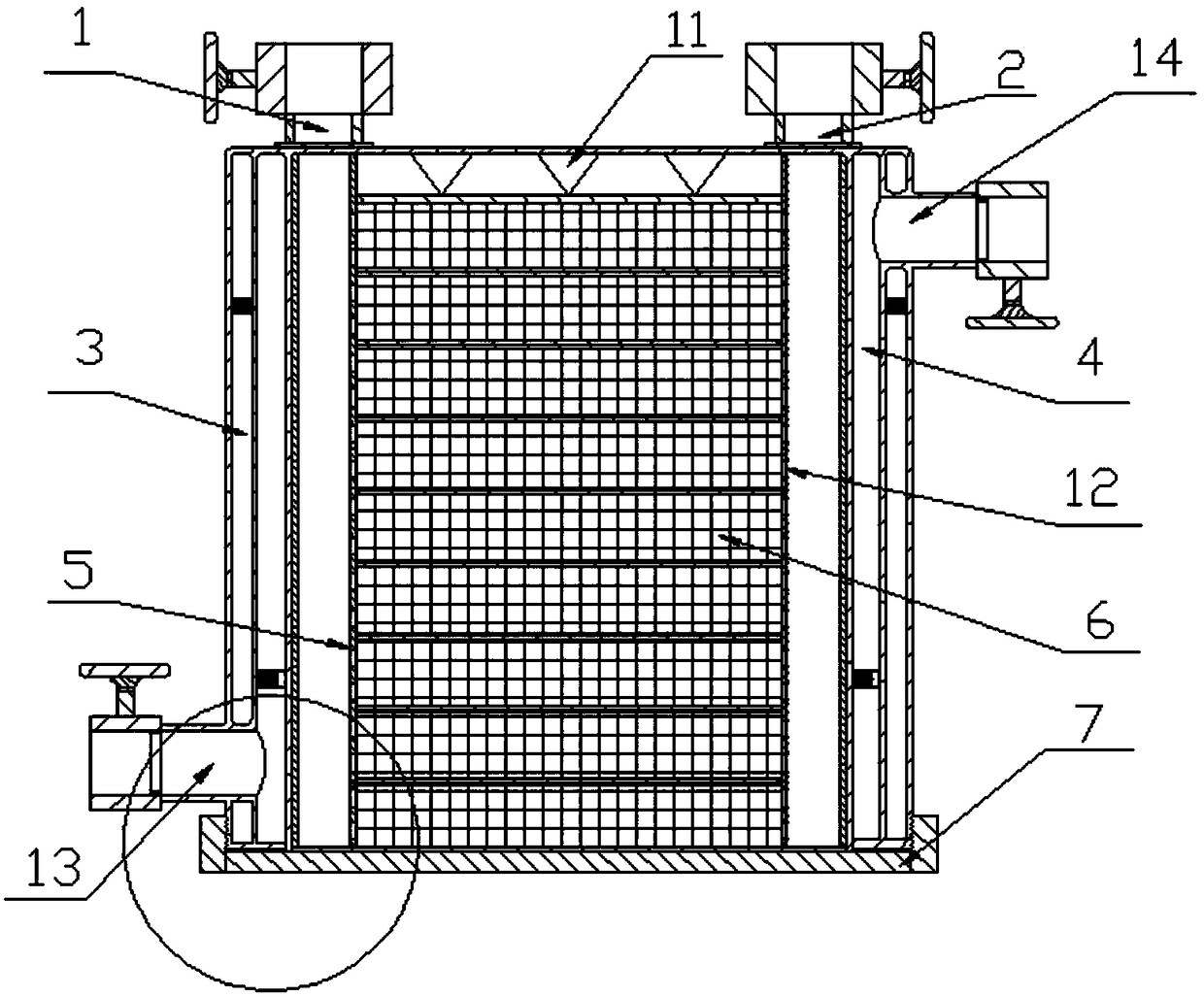 A metal hydride hydrogen storage device and working method