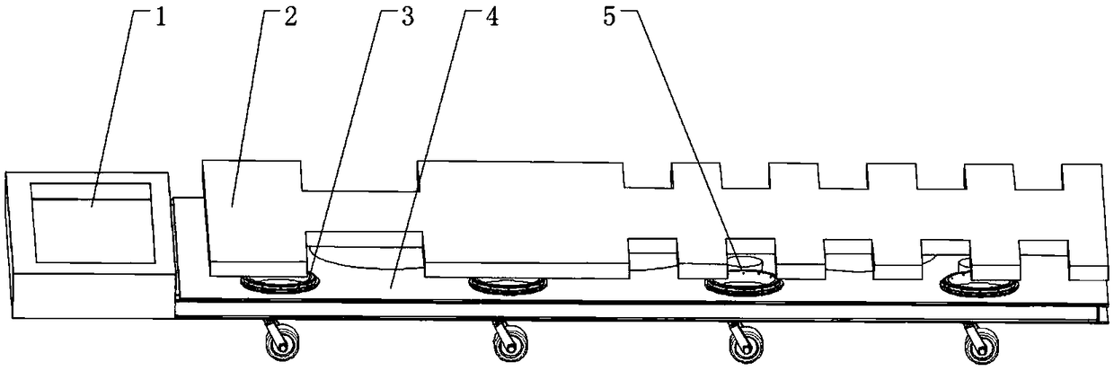 A kind of hydraulic system of AGV trolley, trolley and working method thereof