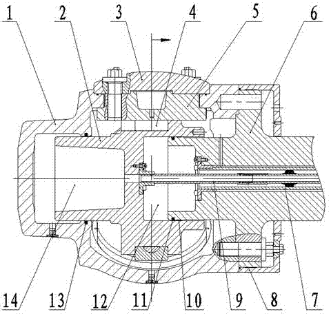 Integral structure type propeller hub for ship