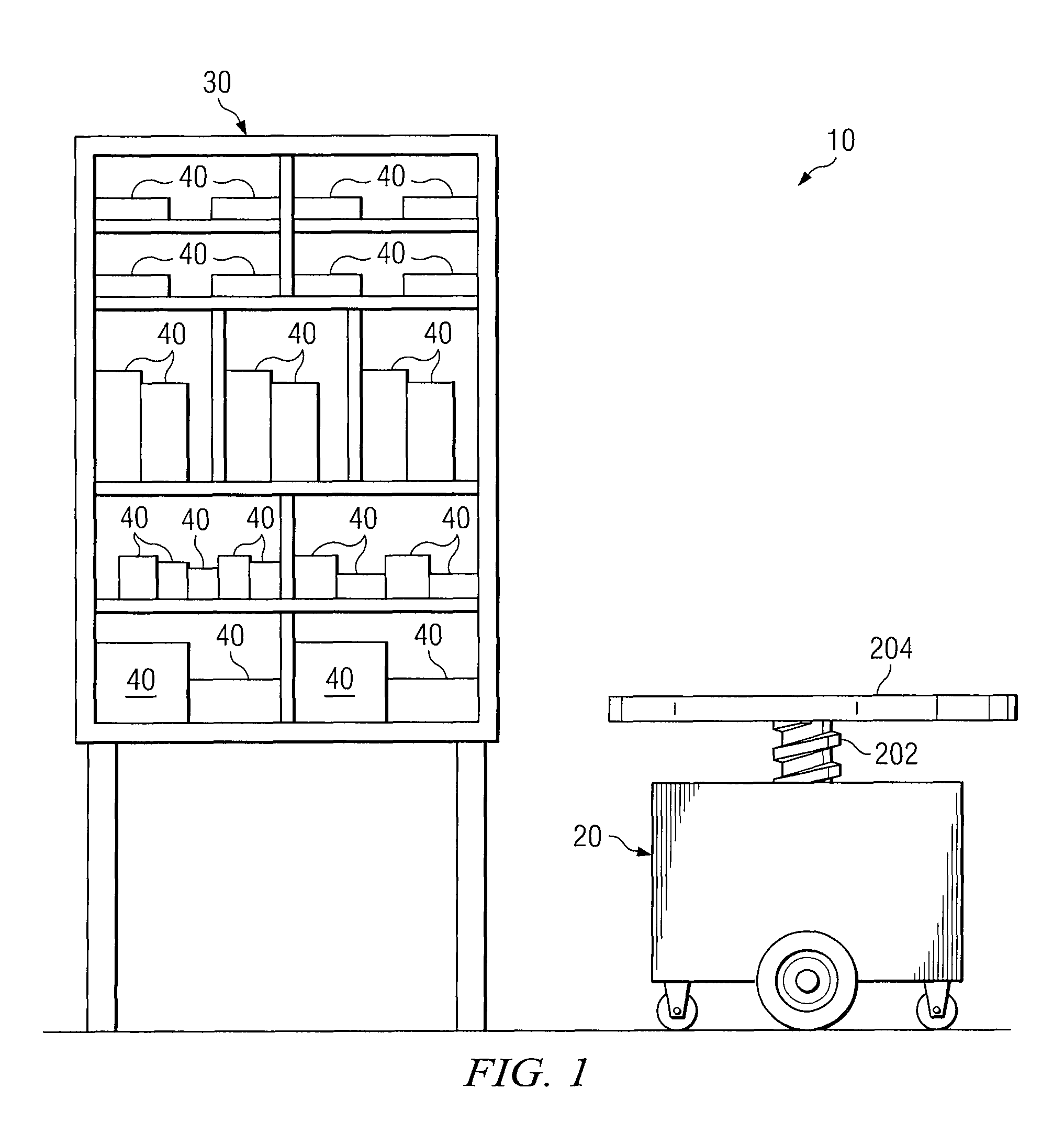 System and method for transporting inventory items