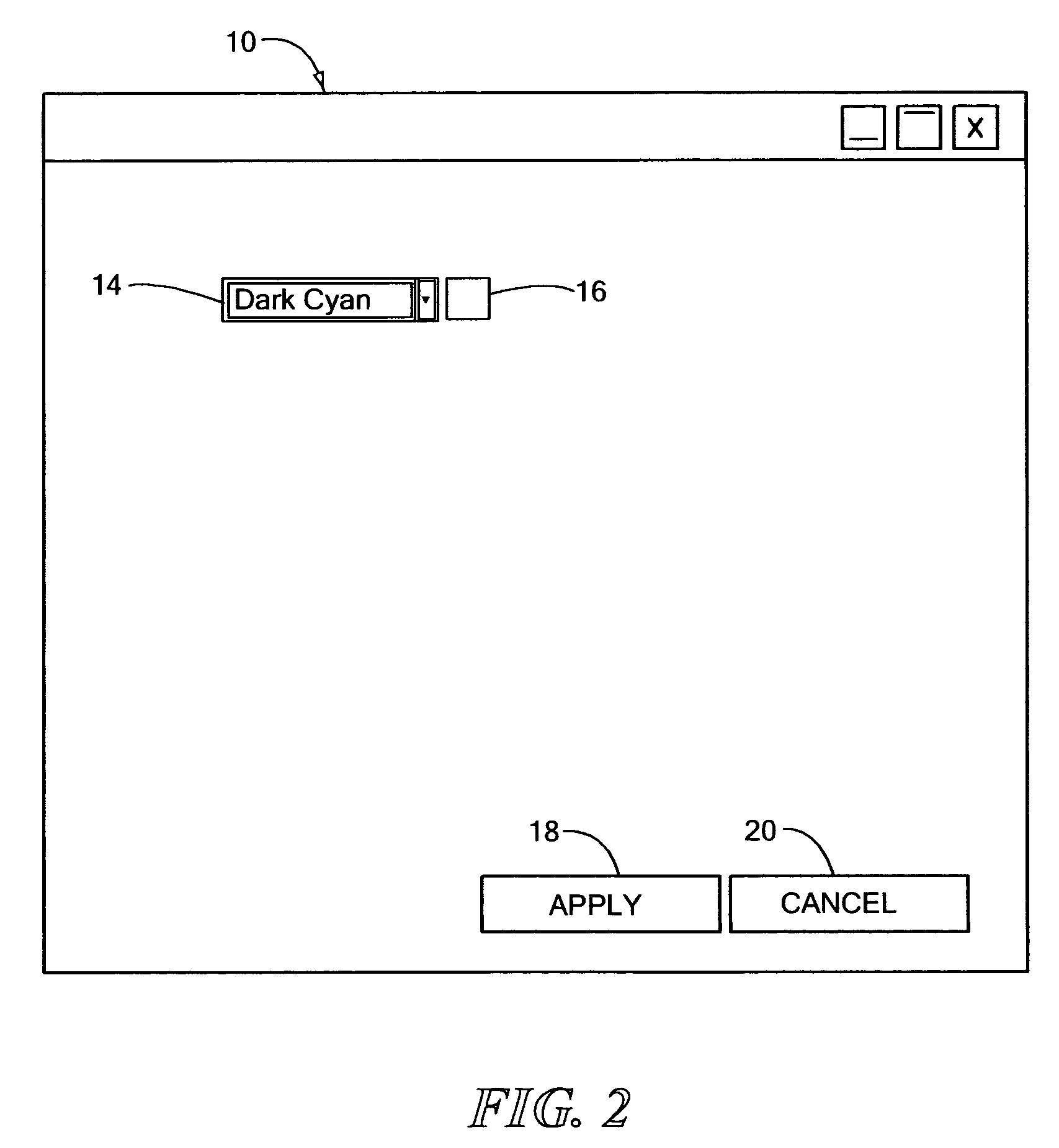 Method and system for providing a fully accessible color selection component in a graphical user interface