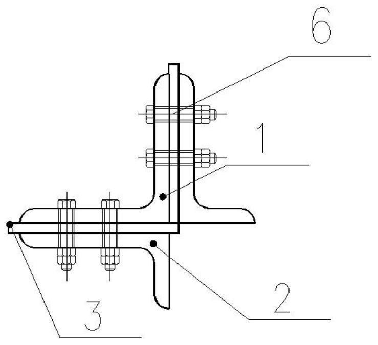 Reinforcing method for improving net section strength and stability of old iron tower through outer back angle steel