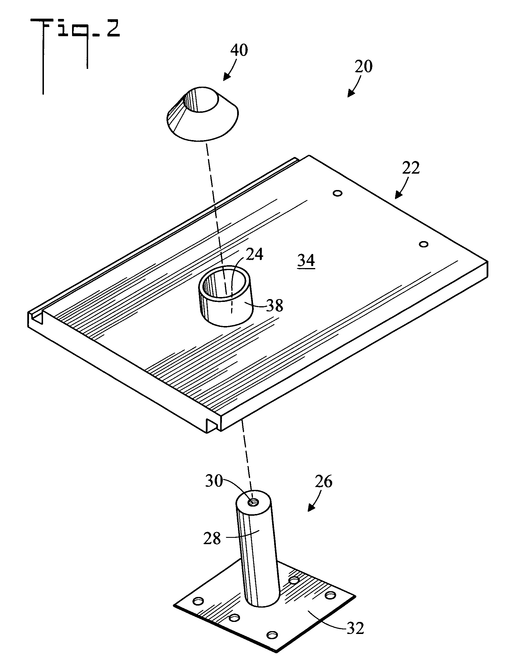 Method for installing a stanchion on a tile roof and system therefor