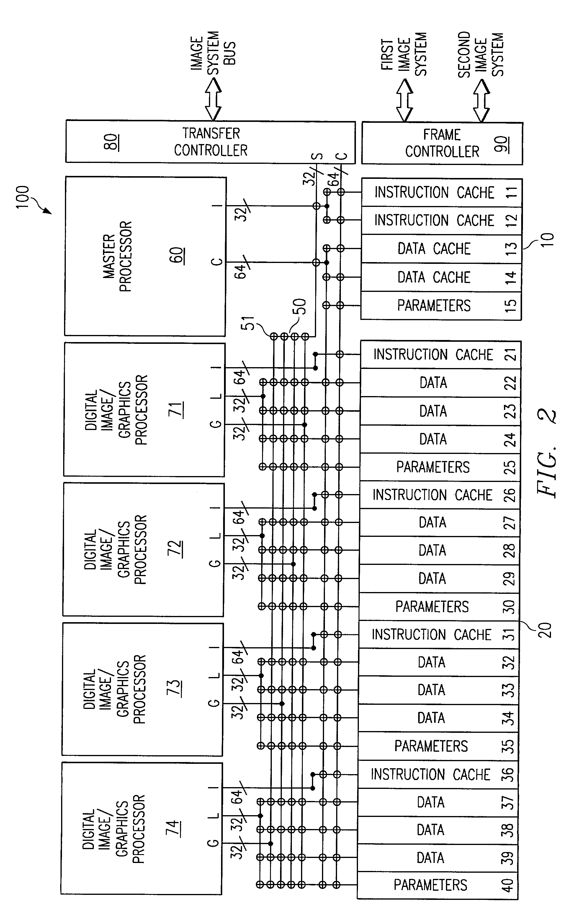 Long instruction word controlling plural independent processor operations