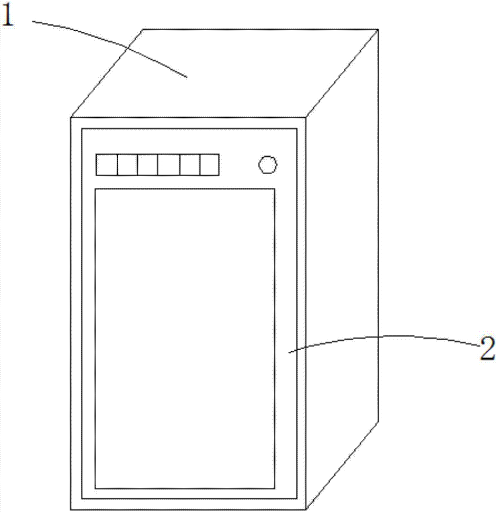 Manufacturing method for cabinet door of disinfection cabinet