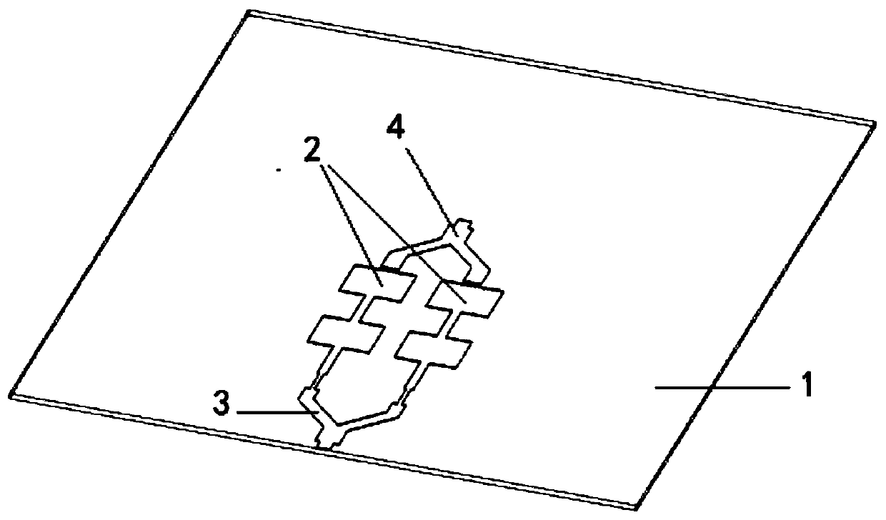 76.5GHz vehicle-mounted 4D radar antenna capable of suppressing sidelobe by using parasitic unit