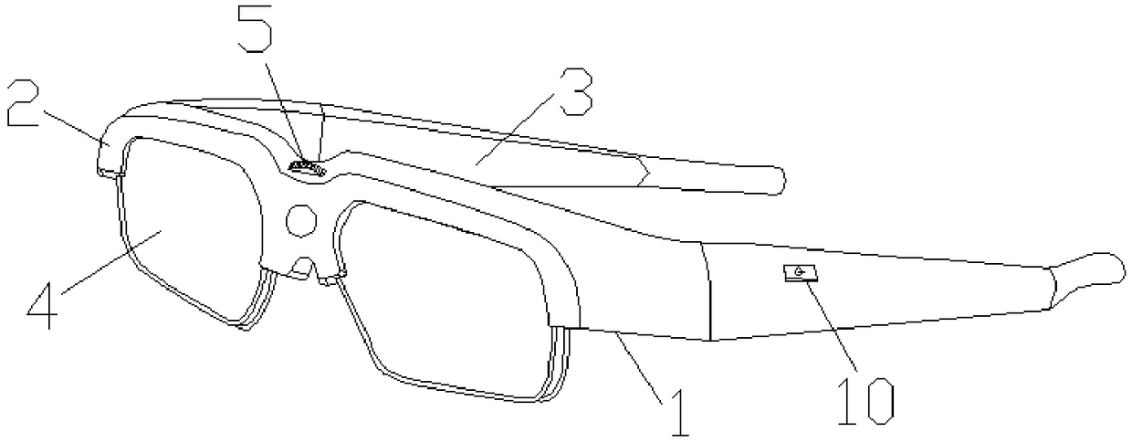 Glasses capable of light dimming and visual field adjustment