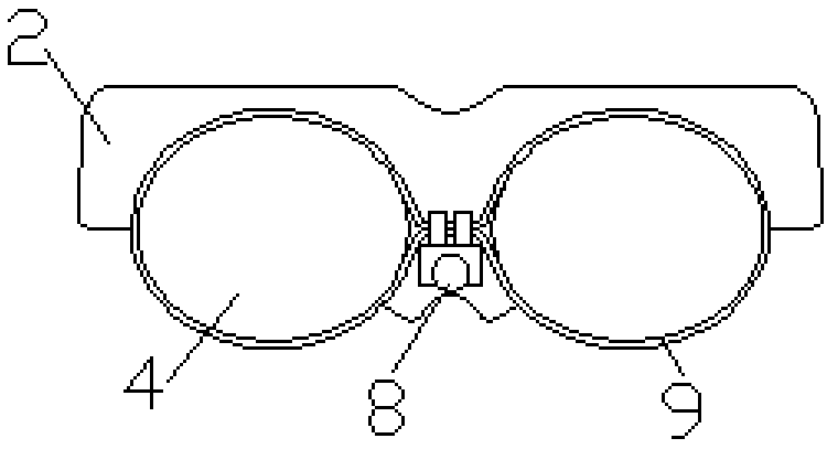 Glasses capable of light dimming and visual field adjustment