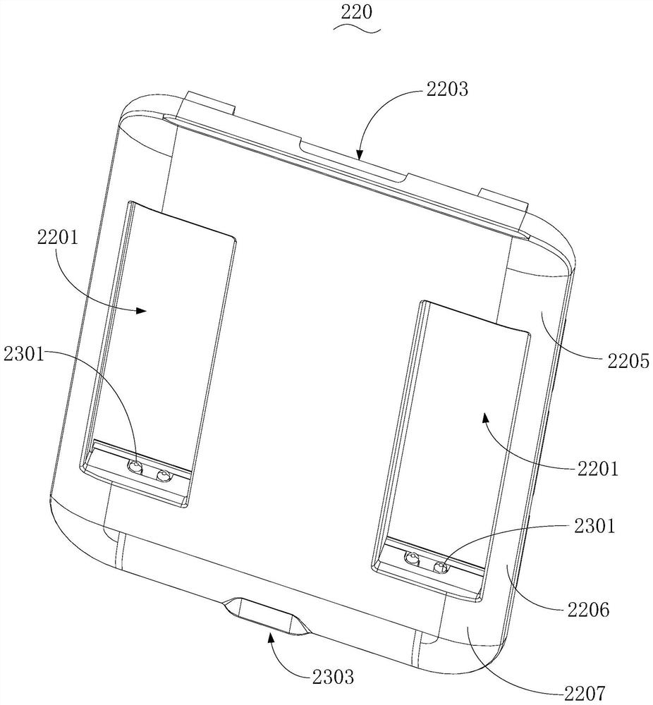 Attached earphone storage device and earphone kit