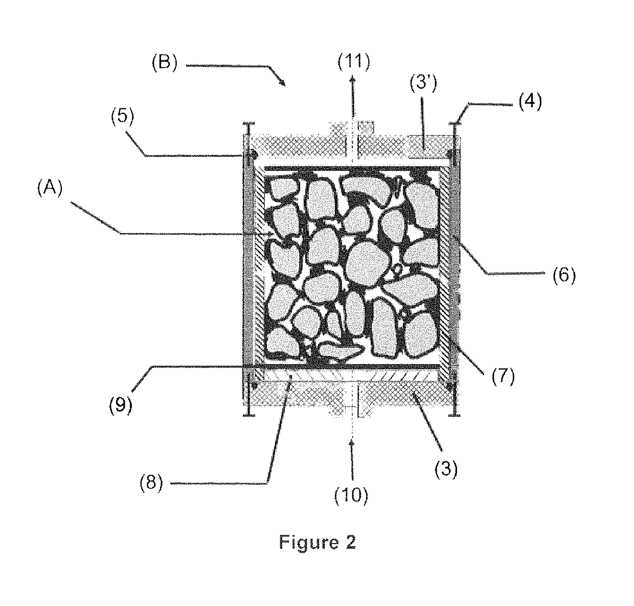 Article with zeolitic particles bonded with resin