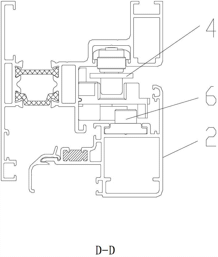 Inward sliding window