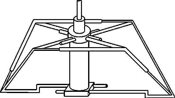 Cloth spreading device for circular-disc knitting machine