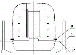 Vehicle lifting pin base of railway vehicle and using method for vehicle lifting pin base