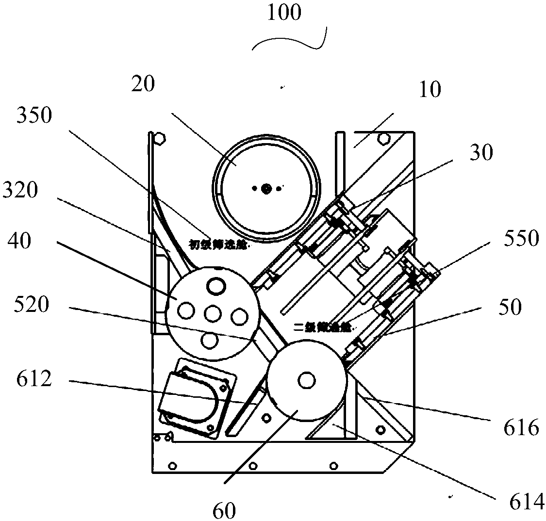 Full-automatic urine analyzer test paper strip screening mechanism