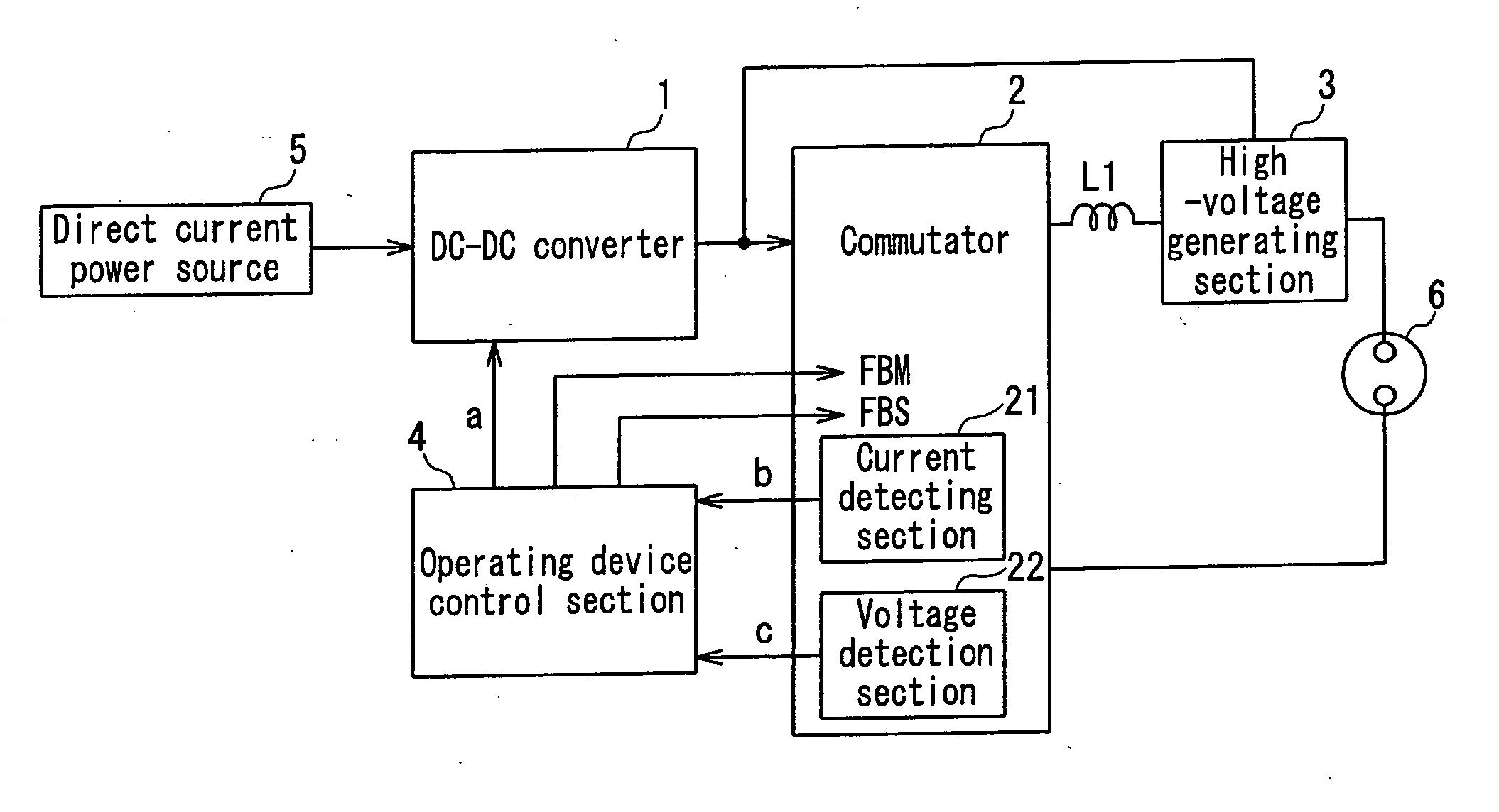 Device and method for lighting high-voltage discharge lamp