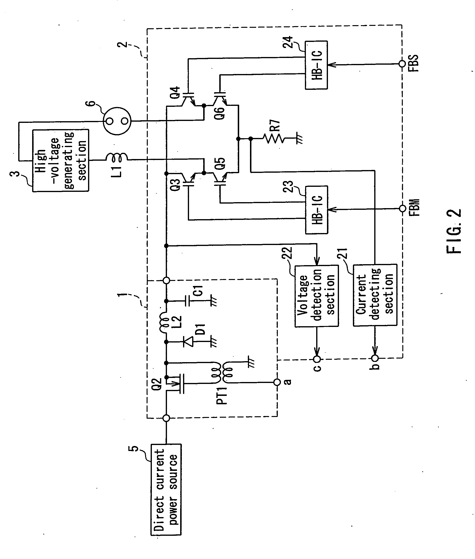 Device and method for lighting high-voltage discharge lamp