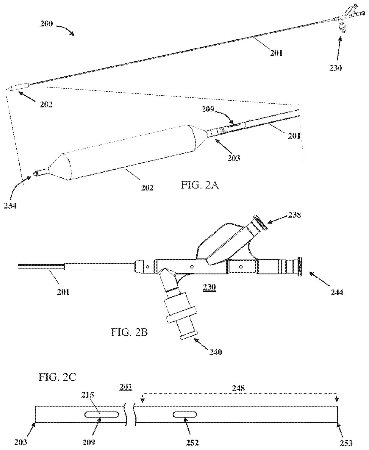 Balloon catheter with fortified proximal outlet port, and manufacturing thereof