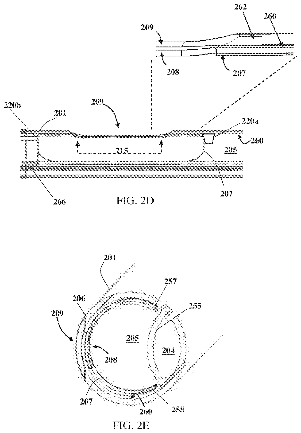 Balloon catheter with fortified proximal outlet port, and manufacturing thereof